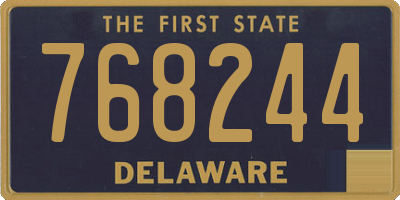 DE license plate 768244