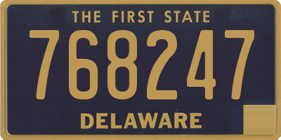 DE license plate 768247