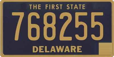DE license plate 768255
