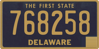 DE license plate 768258