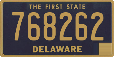 DE license plate 768262