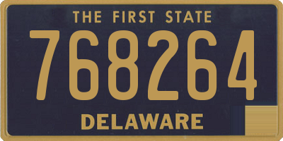 DE license plate 768264