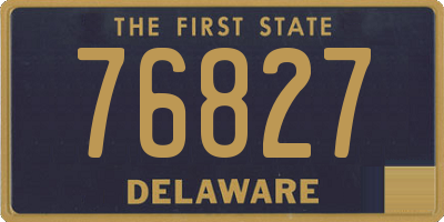 DE license plate 76827