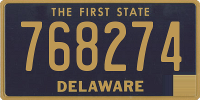DE license plate 768274
