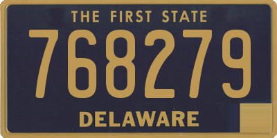 DE license plate 768279
