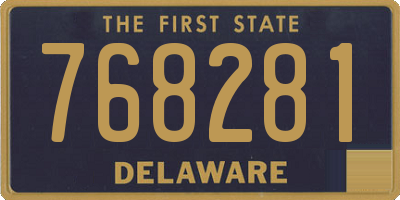 DE license plate 768281