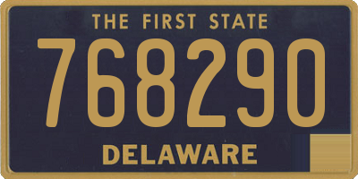 DE license plate 768290