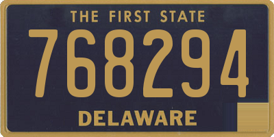 DE license plate 768294
