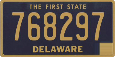 DE license plate 768297