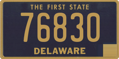 DE license plate 76830