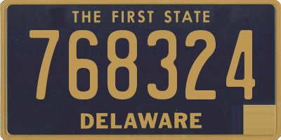 DE license plate 768324