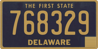 DE license plate 768329