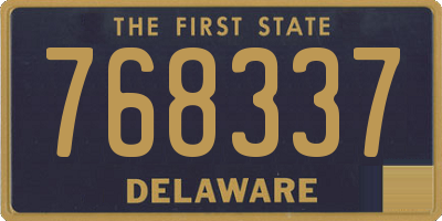 DE license plate 768337
