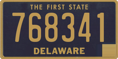 DE license plate 768341