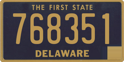 DE license plate 768351