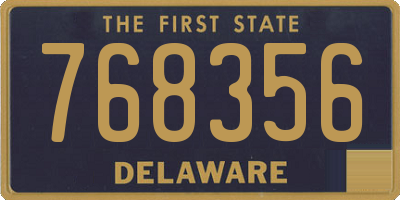 DE license plate 768356