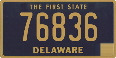 DE license plate 76836