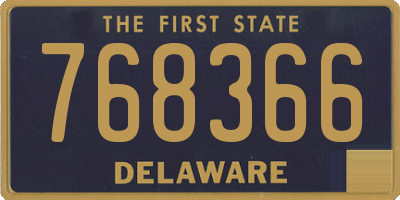 DE license plate 768366