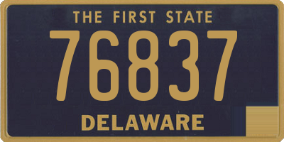 DE license plate 76837