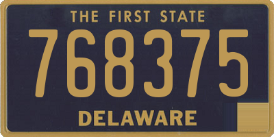 DE license plate 768375