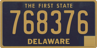 DE license plate 768376