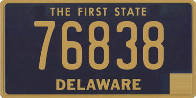 DE license plate 76838