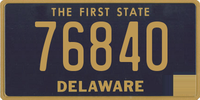 DE license plate 76840