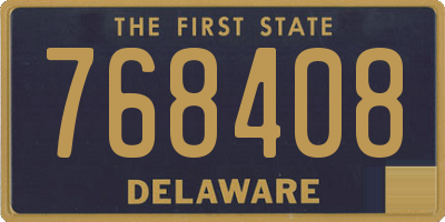 DE license plate 768408