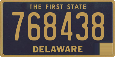 DE license plate 768438