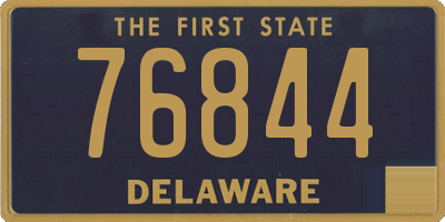 DE license plate 76844