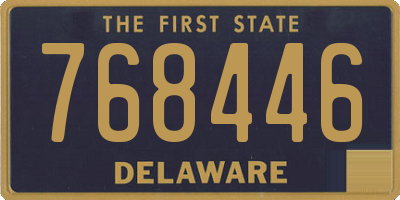 DE license plate 768446