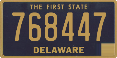 DE license plate 768447