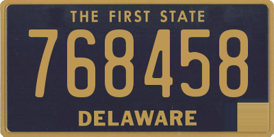 DE license plate 768458