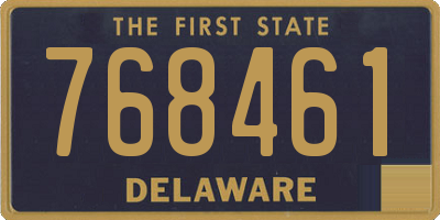 DE license plate 768461