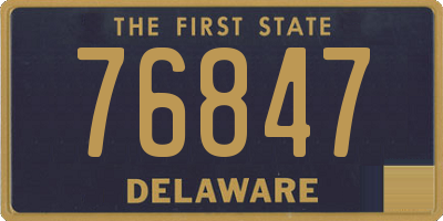 DE license plate 76847