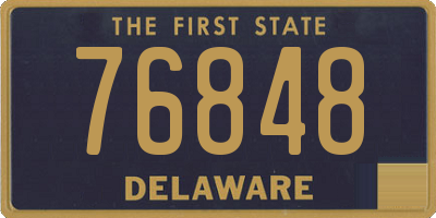 DE license plate 76848