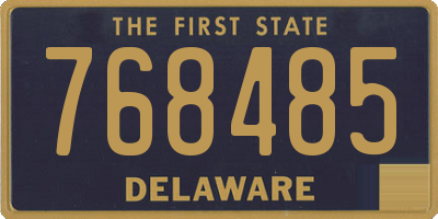 DE license plate 768485