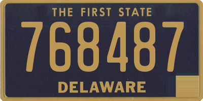 DE license plate 768487