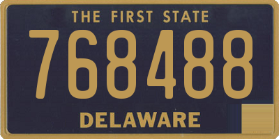DE license plate 768488
