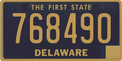 DE license plate 768490