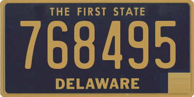 DE license plate 768495