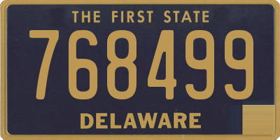 DE license plate 768499