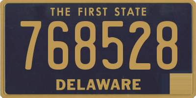 DE license plate 768528