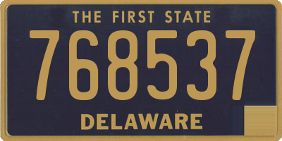 DE license plate 768537