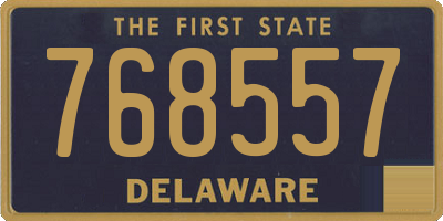 DE license plate 768557