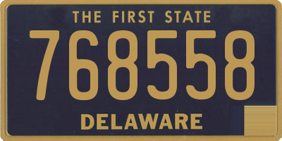 DE license plate 768558