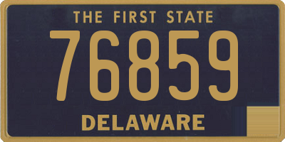 DE license plate 76859