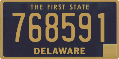 DE license plate 768591