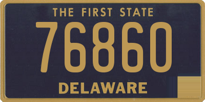 DE license plate 76860
