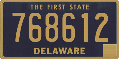 DE license plate 768612